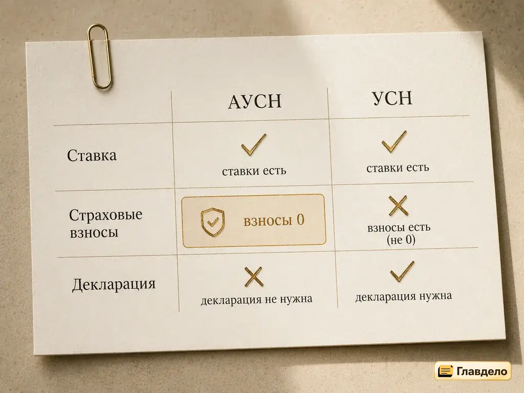 Сравнение АУСН и УСН - что выгоднее в 2026 году