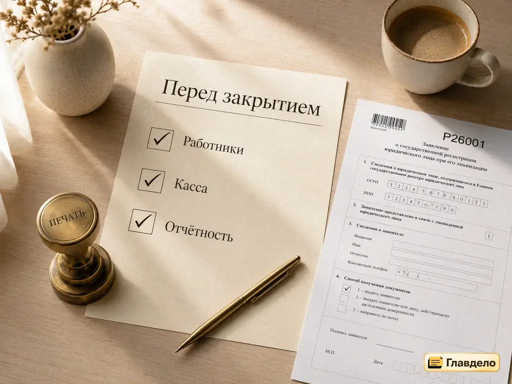 Что сделать до подачи заявления Р26001 при закрытии ИП