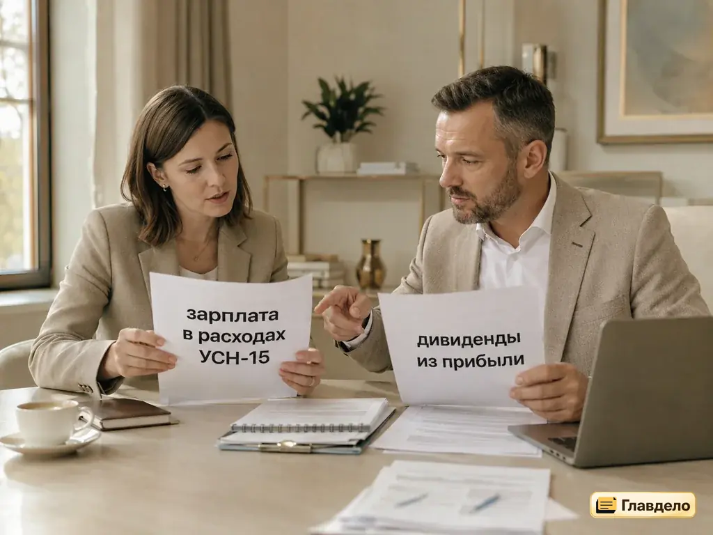 Зарплата или дивиденды директора на УСН-15