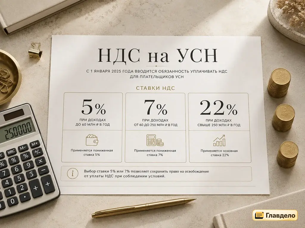 НДС на УСН для ООО с 2026 года: ставки и лимиты дохода