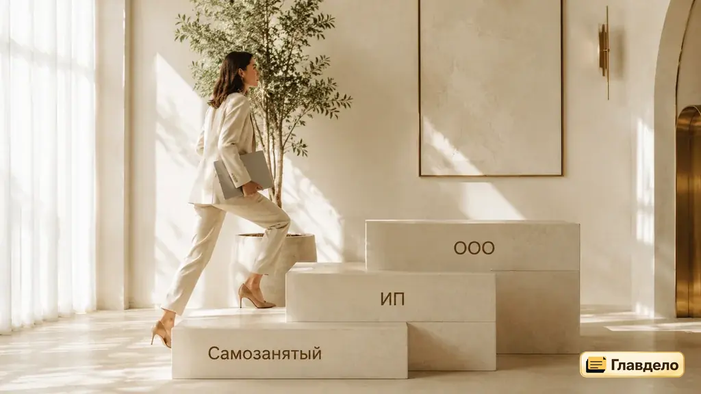 Переход от самозанятости к ИП и ООО по мере роста