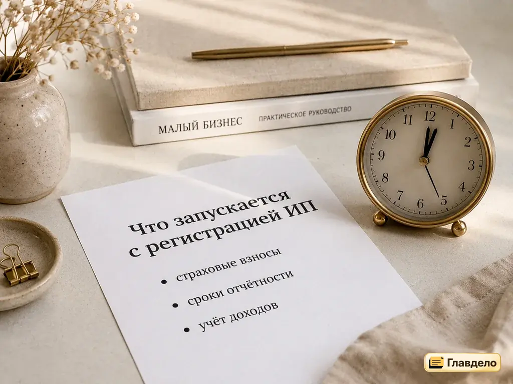 Что запускается с момента регистрации ИП