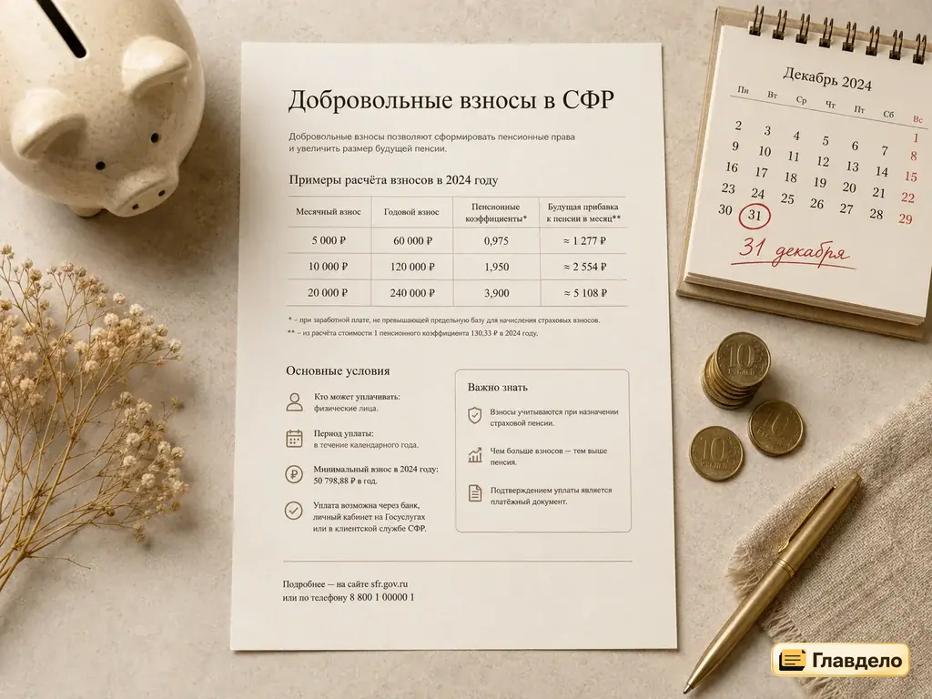 Сколько стоит год страхового стажа для самозанятого в 2026 году