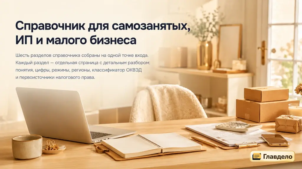 Справочник для самозанятых, ИП и малого бизнеса: налоги, ОКВЭД и режимы
