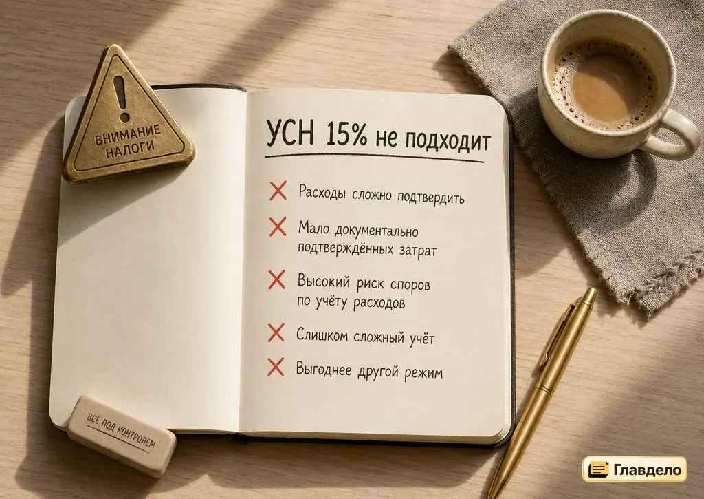 Кому УСН 15% не подходит: основные случаи
